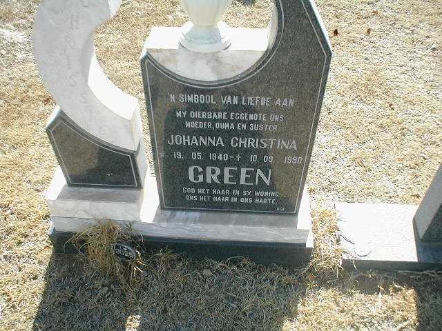 GREEN Johanna Christina 1940 - 1990