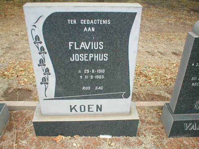 KOEN Flavius Josephus 1918-1983