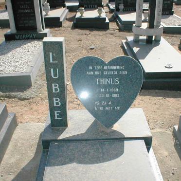 LUBBE Thinus 1969-1983