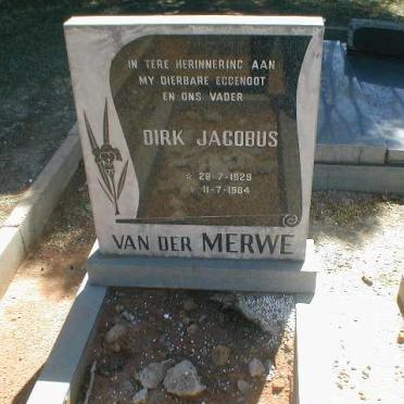 MERWE Dirk Jacobus, van der 1929-1984