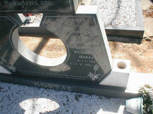 NORTJE Hendrina Adriana Wesselina 1915-1984