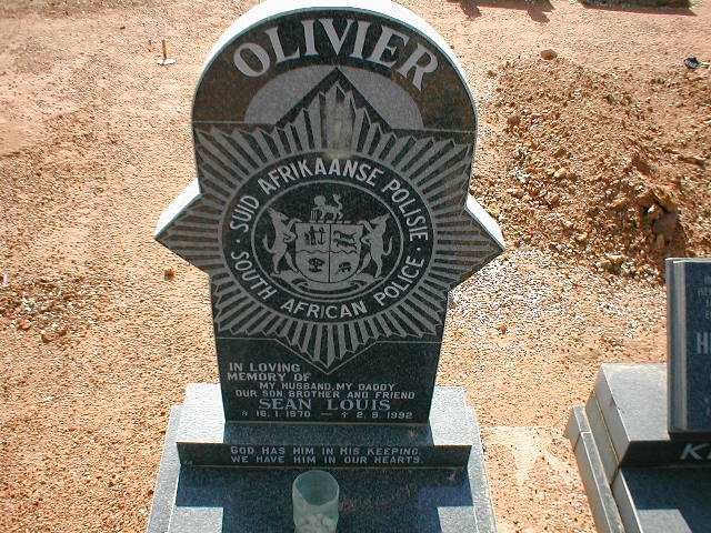OLIVIER Sean Louis 1970-1992