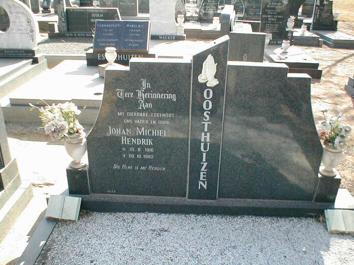 OOSTHUIZEN Johan Michiel Hendrik 1916-1982