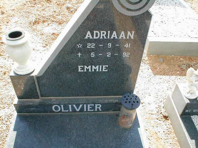 OLIVIER Adriaan 1941-1992