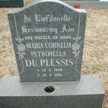 PLESSIS Maria Cornelia Petronella, du 1909-1986