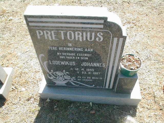 PRETORIUS Lodewikus Johannes 1955-1987