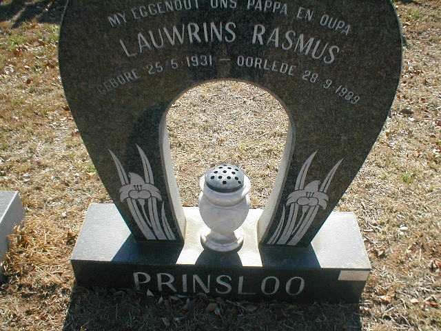 PRINSLOO Lauwrins Rasmus 1931-1989