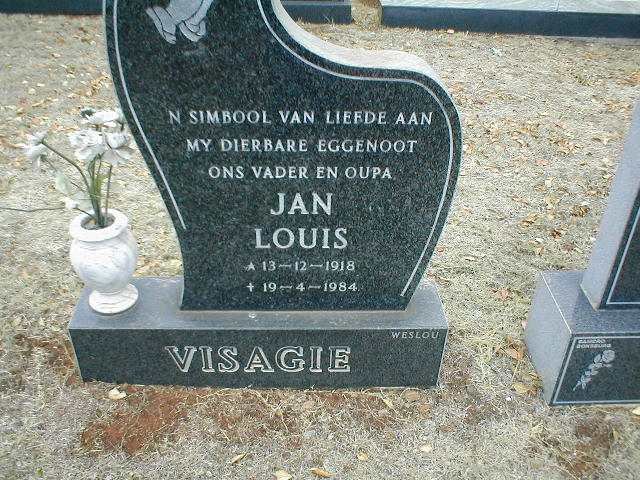 VISAGIE Jan Louis 1918-1984