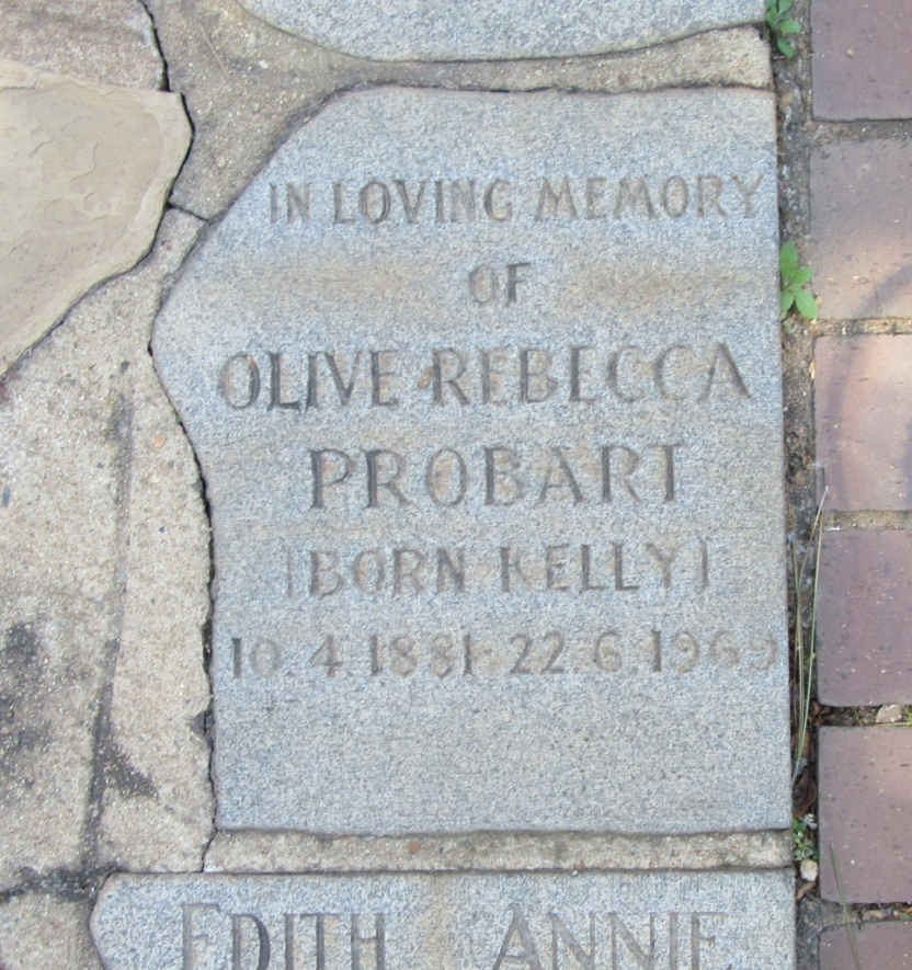 PROBART Olive Rebecca nee KELLY 1881-1969