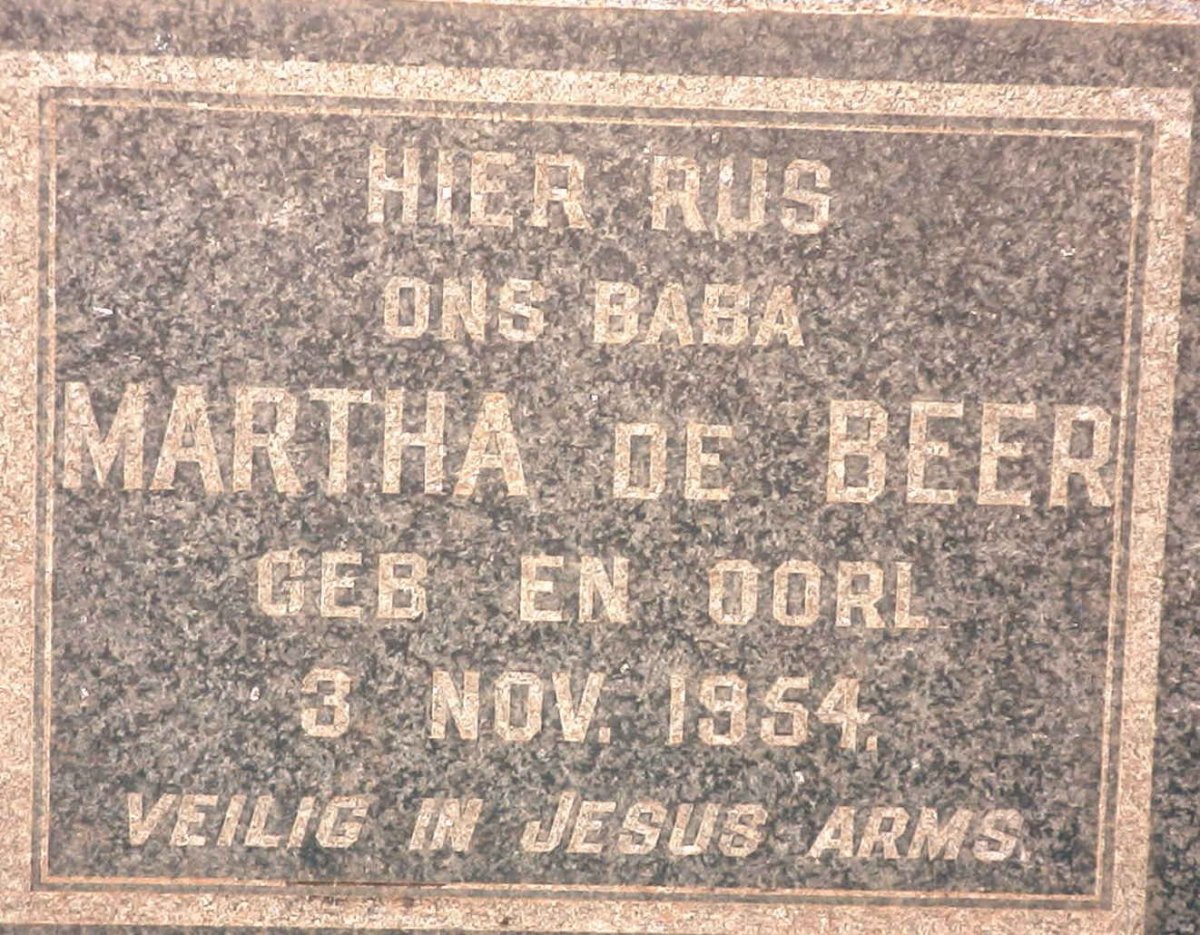 BEER Martha, de 1954-1954