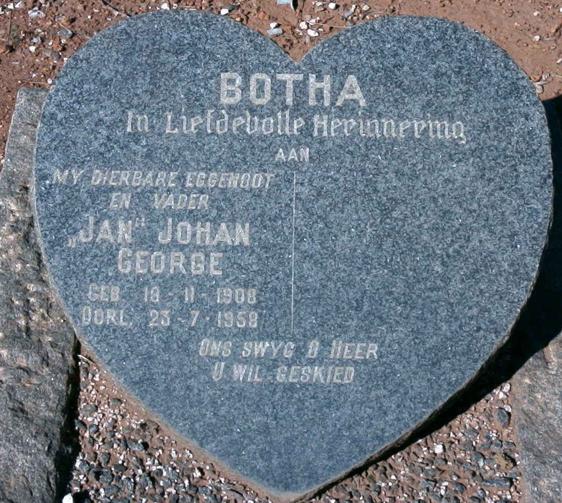 BOTHA Johan George 1908-1958