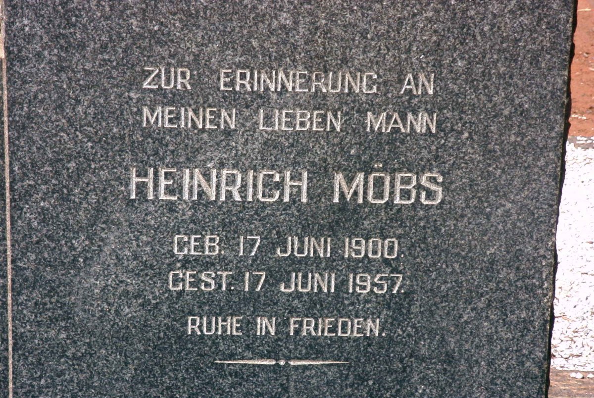 MÖBS Heinrich 1900-1957