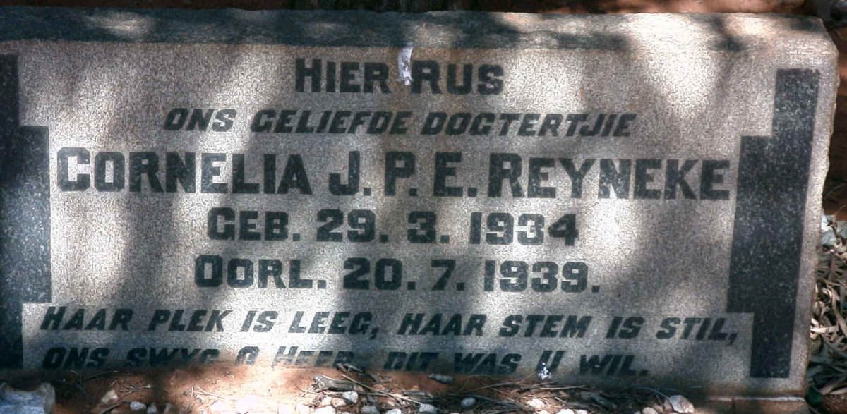 REYNEKE Cornelia J.P.E. 1934-1939