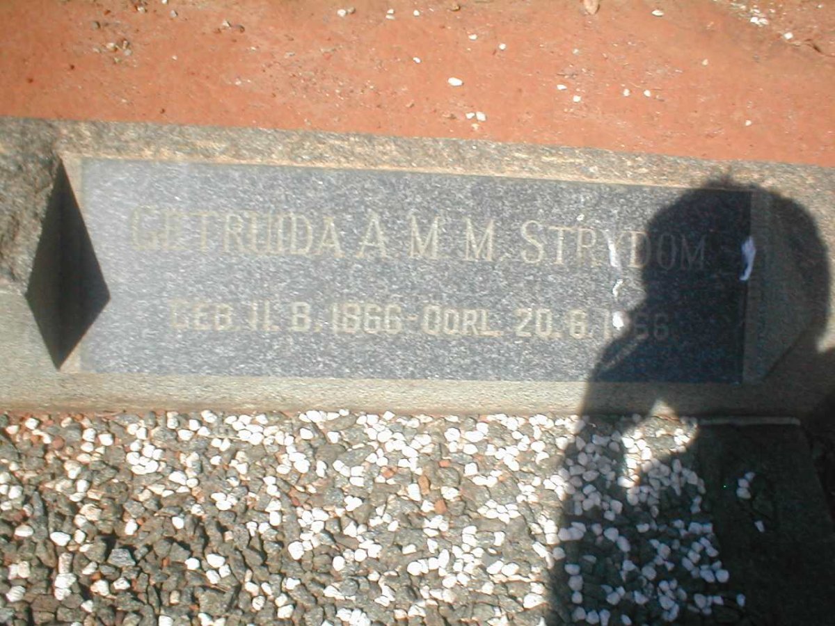 STRYDOM Getruida A.M.M. 1866-1966