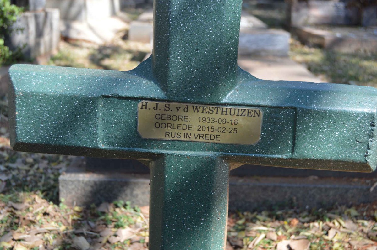 WESTHUIZEN H.J.S., v.d. 1933-2015