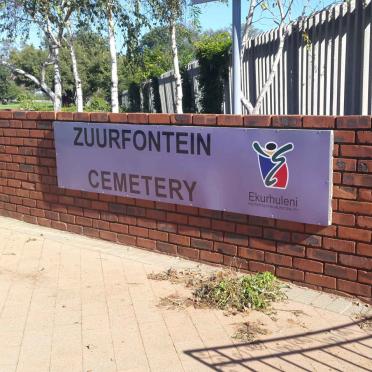 Gauteng, KEMPTON PARK, Zuurfontein, cemetery