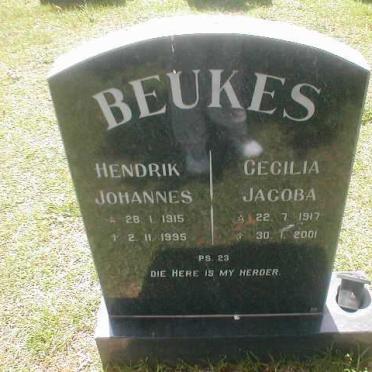 BEUKES Hendrik Johannes 1915-1995 &amp; Cecilia Jacoba 1917-2001