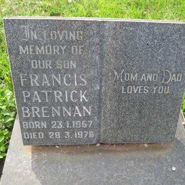 BRENNAN Francis Patrick 1957-1976