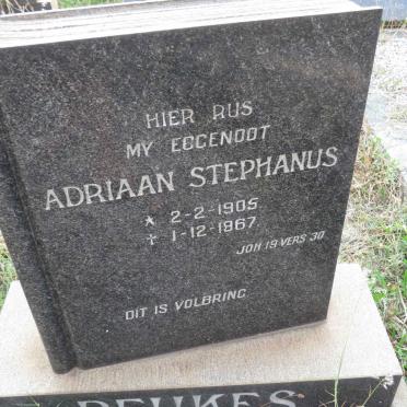 BEUKES Adriaan Stephanus 1905-1967