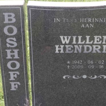 BOSHOFF Willem Hendrik 1942-2009