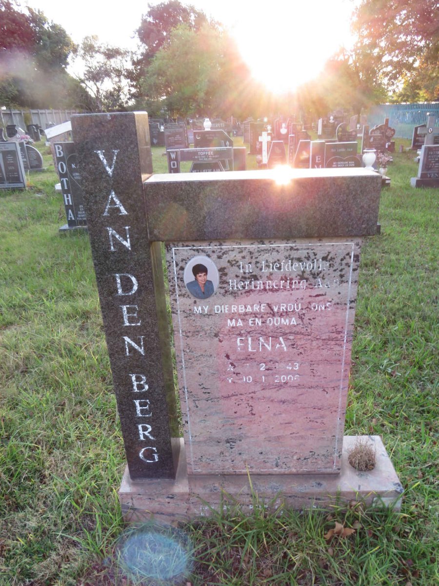 BERG Elna, van den 1943-2006