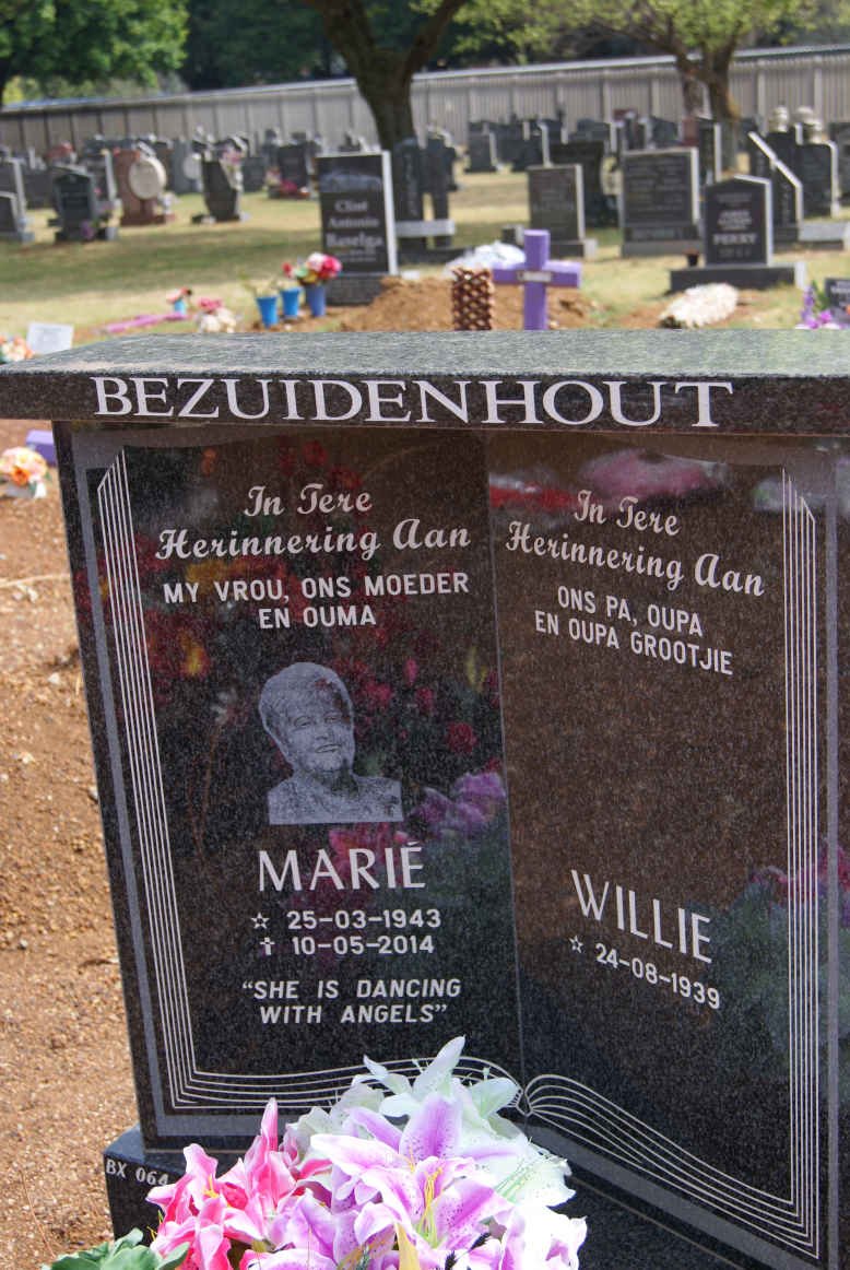 BEZUIDENHOUT Willie 1939- &amp; Marié 1943-2014