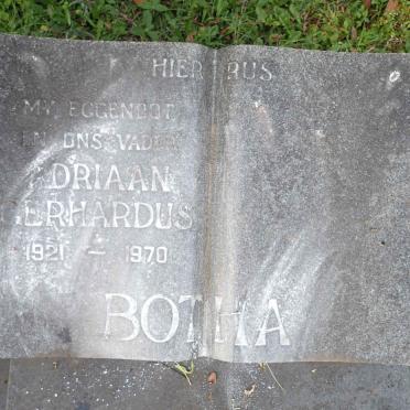 BOTHA Adriaan Gerhardus 1921-1970