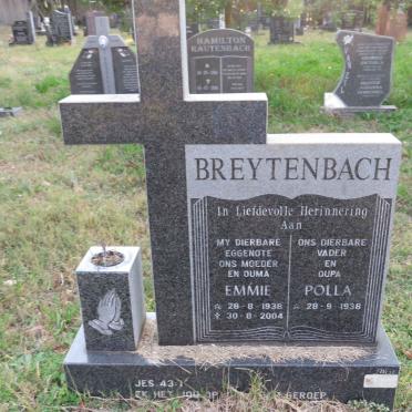 BREYTENBACH Polla 1938- &amp; Emmie 1938-2004