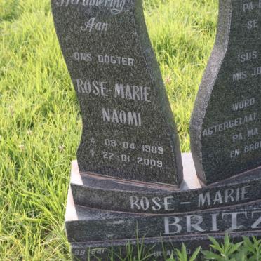 BRITZ Rose-Marie Naomi 1989-2009