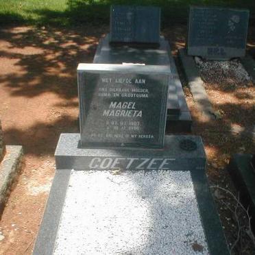 COETZEE Magel Magrieta 1907-1996