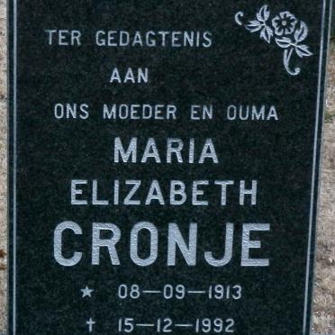 CRONJE Maria Elizabeth 1913-1992