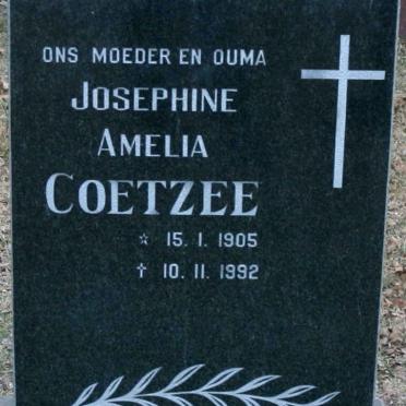 COETZEE Josephine Amelia 1905-1992