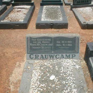 CRAUCAMP Maria M. voorheen SCOTT  1903-1962