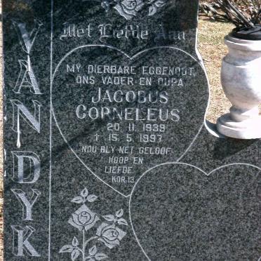 DYK Jacobus Corneleus, van 1939-1997