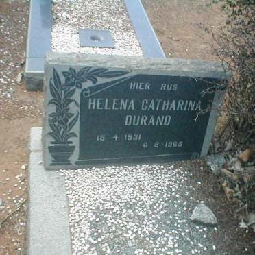 DURAND Helena Catharina 1931-1965