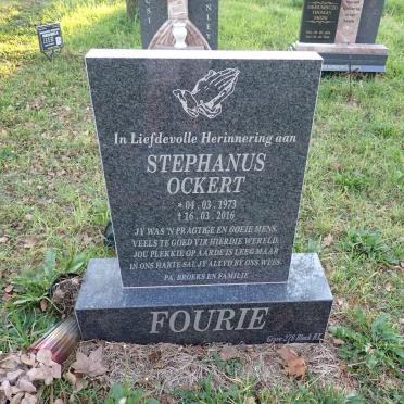 FOURIE Stephanus Ockert 1973-2016