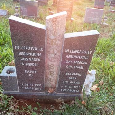 GRIESEL F.J. 1936-2019 &amp; M.M. VILJOEN 1937-2013