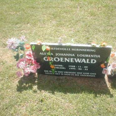 GROENEWALD Aletta Johanna Lourentia 1968-1995