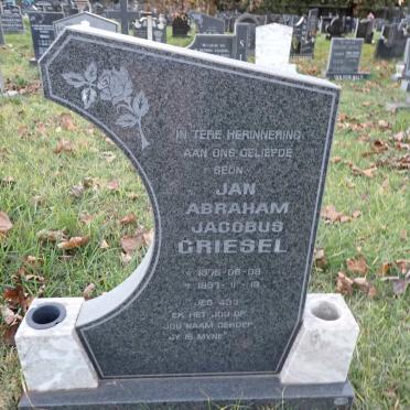 GRIESEL Jan Abraham Jacobus 1975-1997