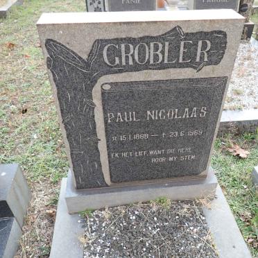 GROBLER Paul Nicolaas 1888-1969