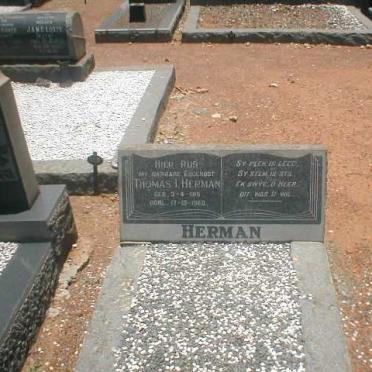 HERMAN Thomas 1915-1960