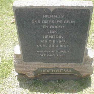 HOEKSEMA Jan Hendrik 1947-1964