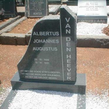 HEEVER Albertus Johannes Augutus, van den 1900-1991