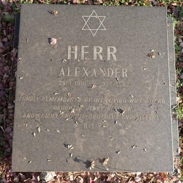 HERR Alexander 1916-1982