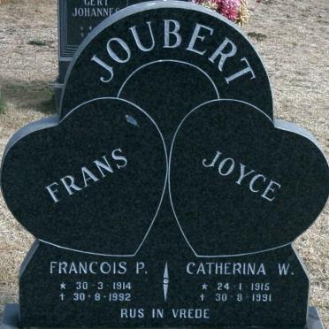JOUBERT Francois P. 1914-1992 &amp; Catherina W. 1915-1991