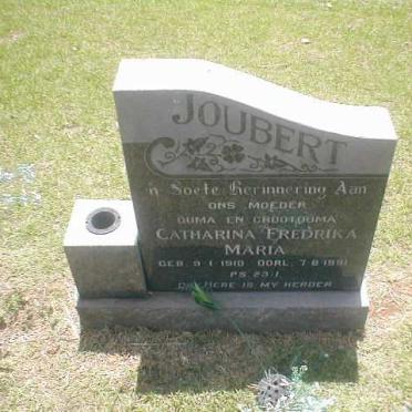JOUBERT Catharina Fredrika Maria 1910-1991