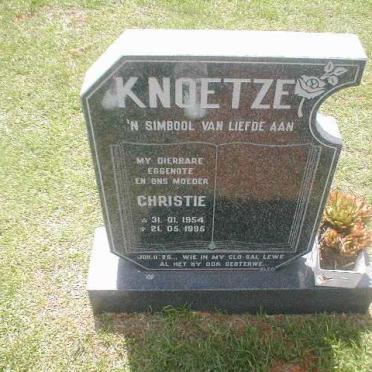 KNOETZE Christie 1954-1995