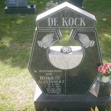 KOCK Alexander F., de 1931-1997