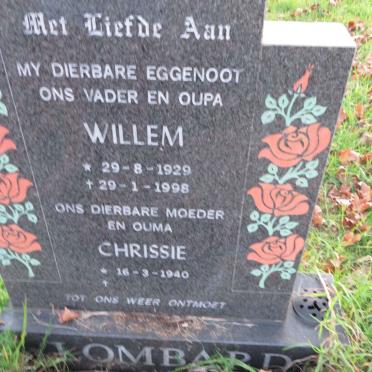 LOMBARD Willem 1929-1998 &amp; Chrissie 1940-