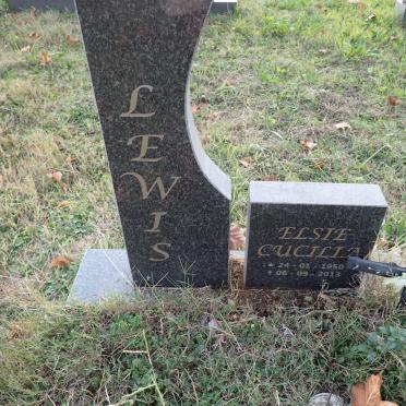LEWIS Elsie Cucilia 1950-2013
